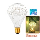 3W E27 Diamonds LED Edison Bulb AC85-265V Home Light LED Filament Light Bulb