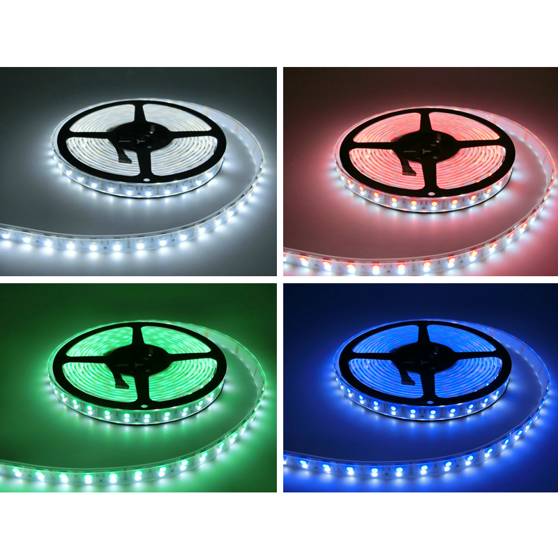 Double Row RGBW LED Strip 5050 RGB + 2835 White / Warm White DC12V 120 LED/m