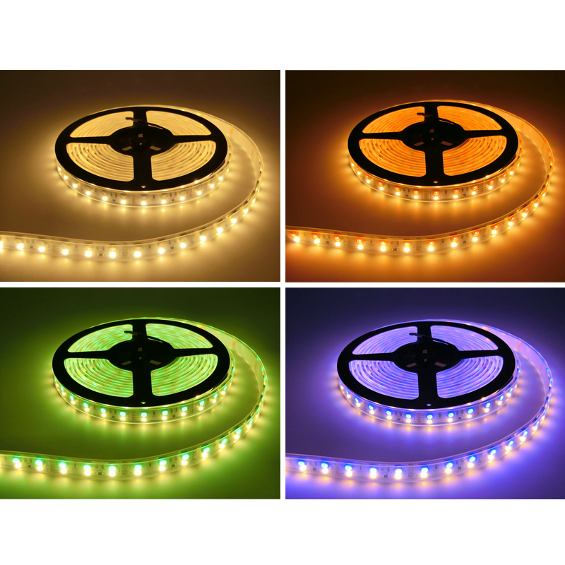 Double Row RGBW LED Strip 5050 RGB + 2835 White / Warm White DC12V 120 LED/m