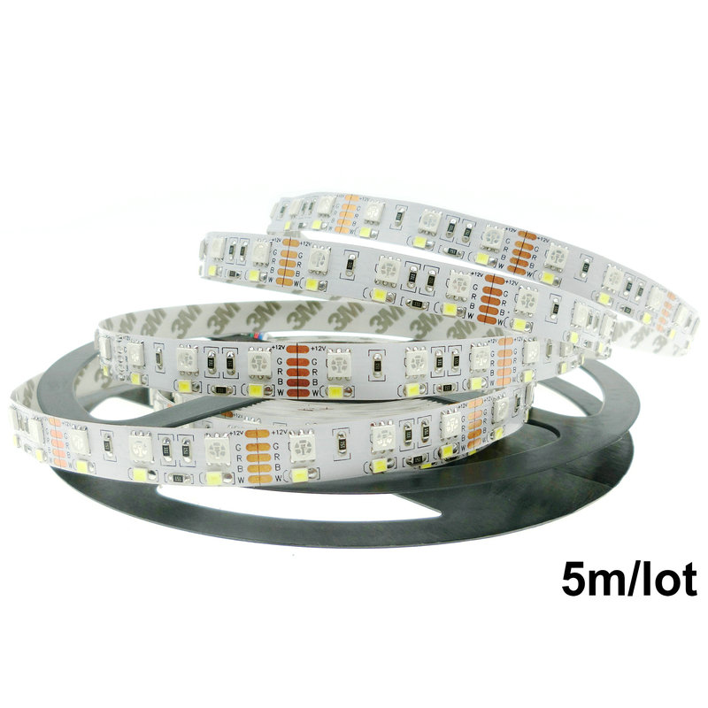 Double Row RGBW LED Strip 5050 RGB + 2835 White / Warm White DC12V 120 LED/m