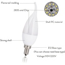 3W E27 E12 E14 B22 B15 2835 SMD LED Spotlight AC85-265V Home Light LED Bulb Light