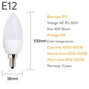 3W E27 E14 E12 B22 B15 2835 SMD LED Spotlight AC85-265V Home Light LED Bulb Light