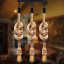 E27 Hemp Rope Electric Wire Lamp Holder Single Head