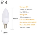 3W E27 E14 E12 B22 B15 2835 SMD LED Spotlight AC85-265V Home Light LED Bulb Light