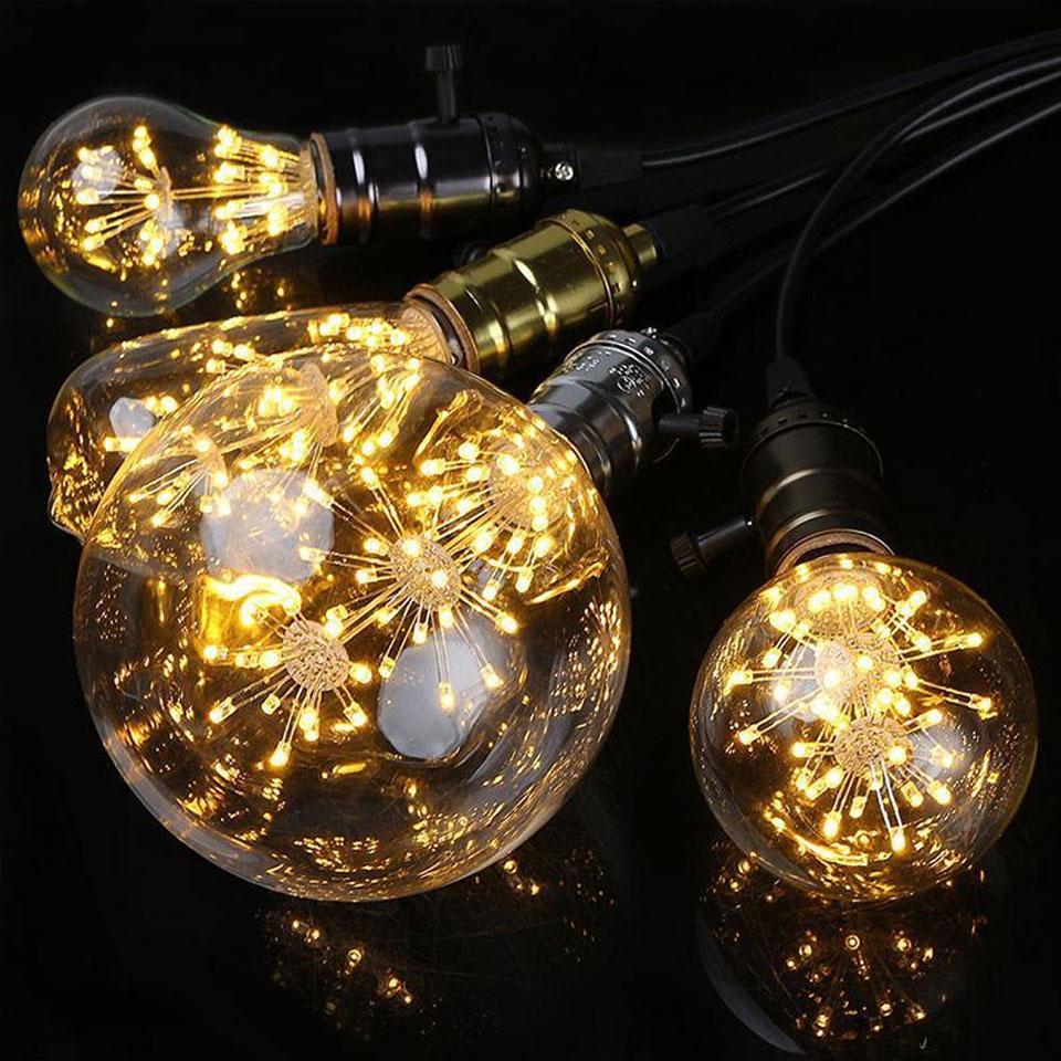 3W E27 G125 LED Edison Bulb AC220V Home Light LED Filament Light Bulb