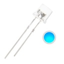 F5 5mm Clear Transparent Flat Top LED Diode Lights Emitting White/Red/Green/Blue/Yellow/Purple/Pink