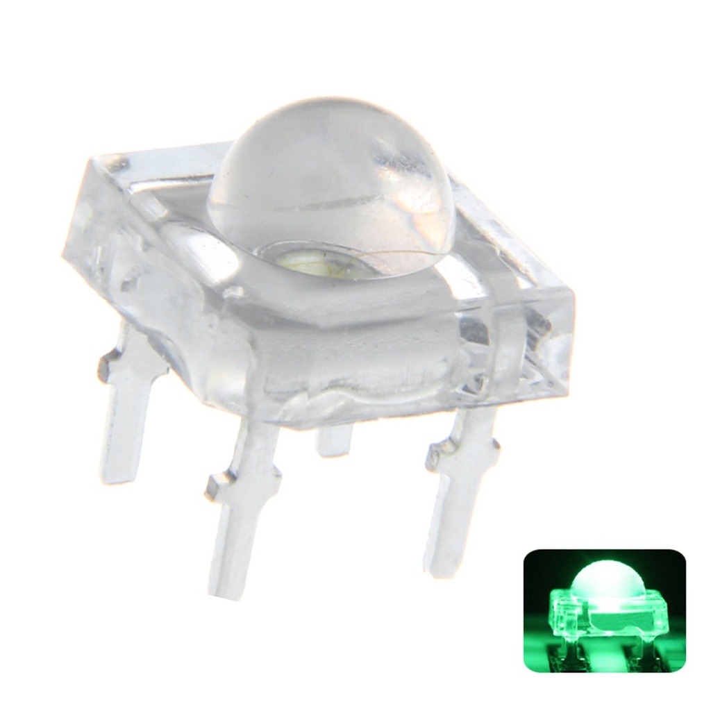 F5 5mm Piranha LED Diode Lights Round Super Flux 4 pins Emitting Warm White/Red/Green/Blue/Yellow