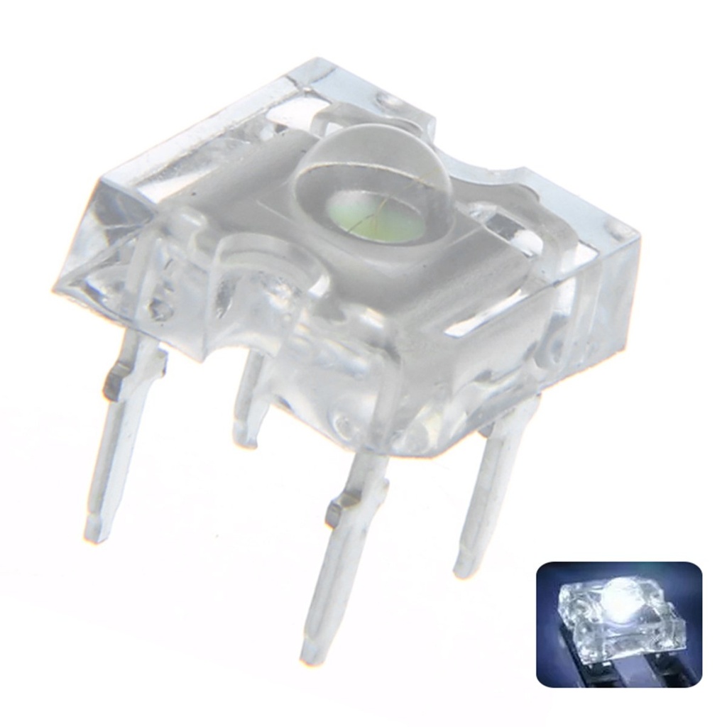 F3 3mm Piranha LED Diode Lights Round Super Flux 4 pins Emitting White/Red/Green/Blue/Yellow