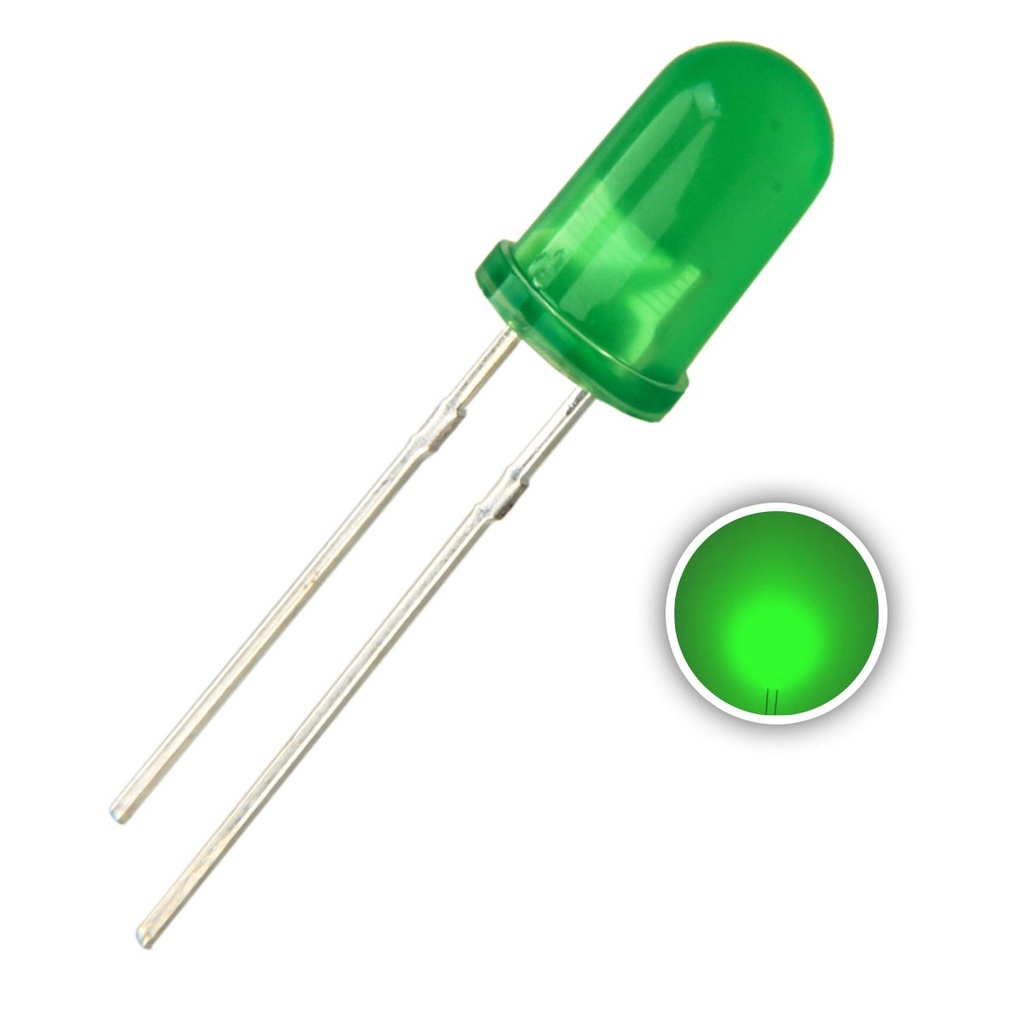 F5 5MM Diffused Round LED Light Diode Emitting Green/Yellow/Blue/White/Red/White/Orange 