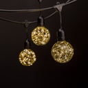Fairy String Lights - 23' -w/ 10 Pendant G95 Commercial Grade Outdoor