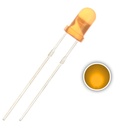 F3 3MM Round LED Light Diode Colored Lens Diffused Round DC 3V 20mA Emitting Green/White/Yellow/Blue/Red/Orange
