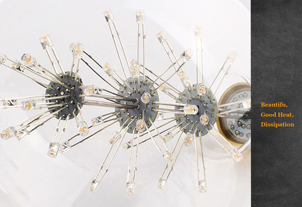 3W E27 LED Flat Drilling Edison Bulb AC220V-240V Home Light LED Filament Light Bulb