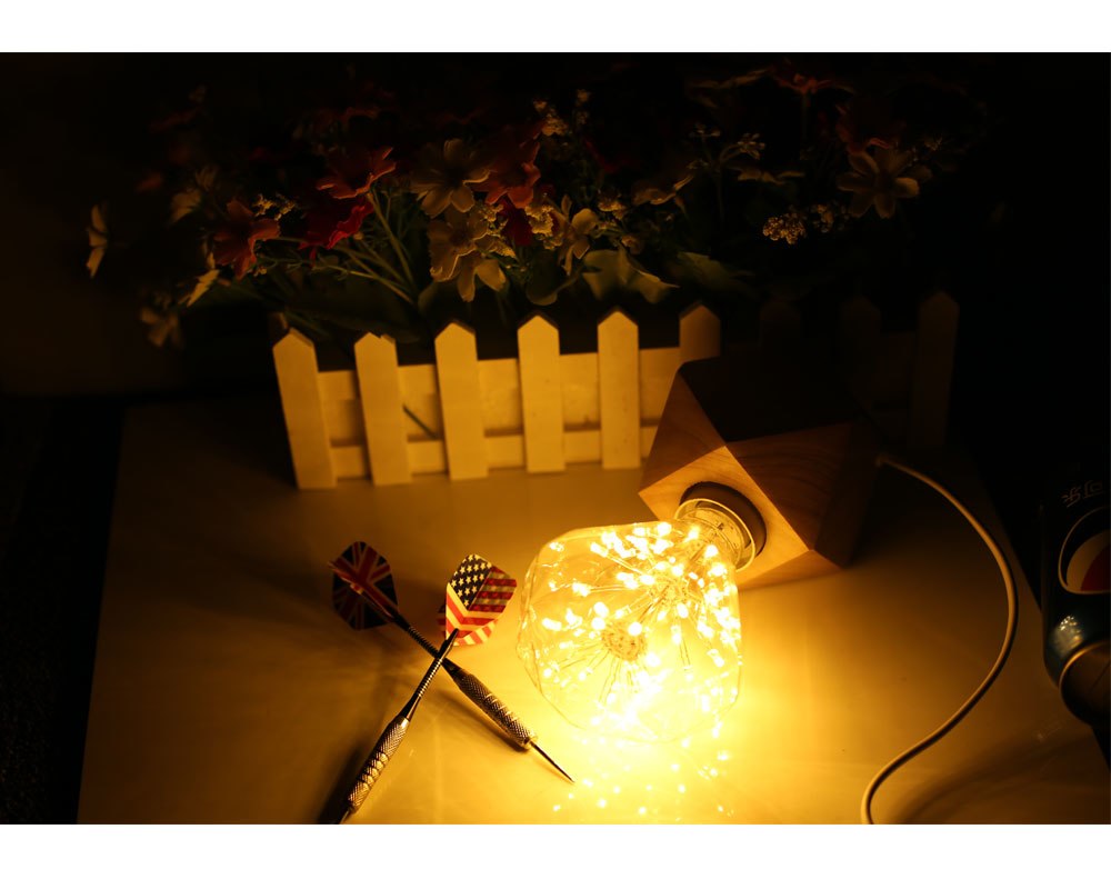 3W E27 LED Flat Drilling Edison Bulb AC220V-240V Home Light LED Filament Light Bulb