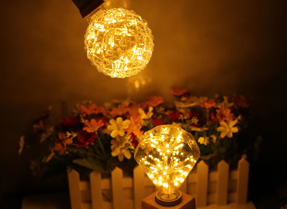3W E27 LED Pineapple Edison Bulb AC220V Home Light LED Filament Light Bulb