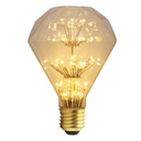 3W E27 ST64 Flat Top Diamond LED Edison Bulb AC85-265V Home Light LED Filament Light Bulb