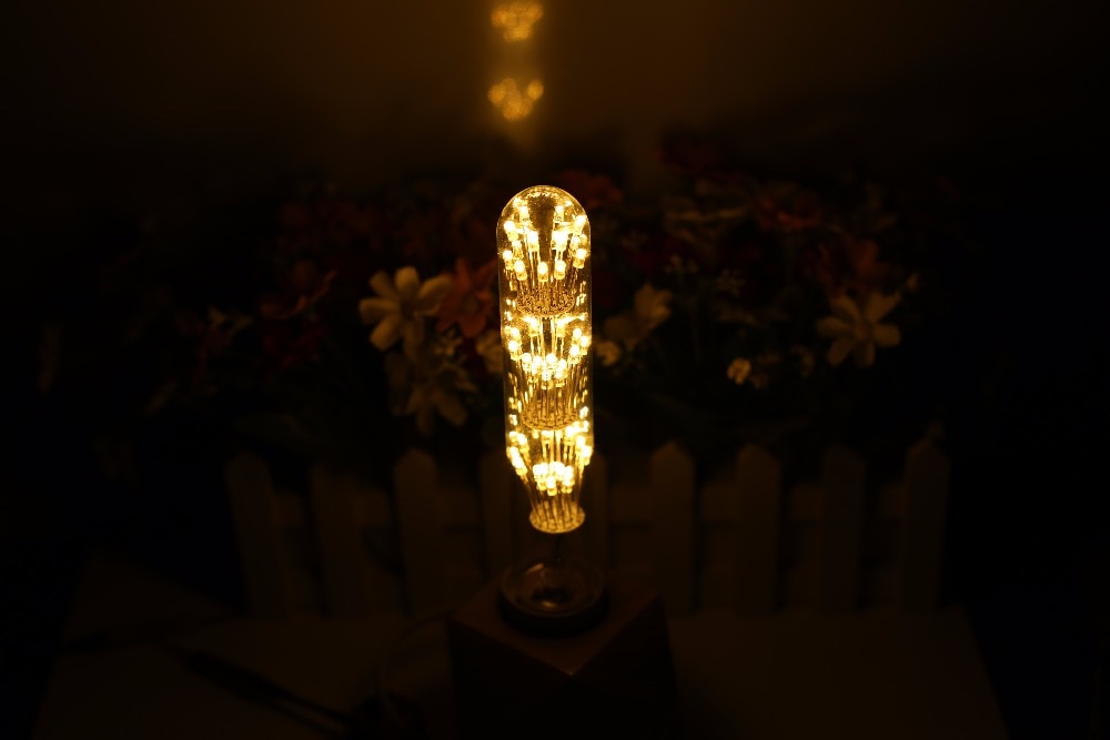 3W E27 T30 LED Firework Edison Bulb AC220V Home Light LED Filament Light Bulb