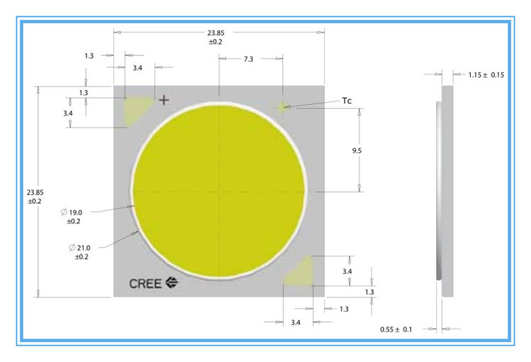 80W CREE CXA2540 COB LED  Emitter Warm Neutral White/ White