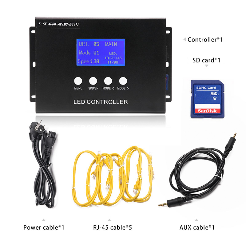 K-SY-408 Support LED Pixel Light Time Tunnel Controller with Voice and Music Control Function