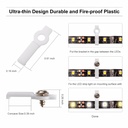 LED Strip Accessory Fixed Holder Silicone Strip Clip for SMD5050/2835/3014/5730/3528