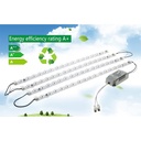 LED Tube Ceiling Light Module Source 32W 40W 50W 2835 LED Bar Lights Ceiling Lamp 220V With Magnet Holder and Driver