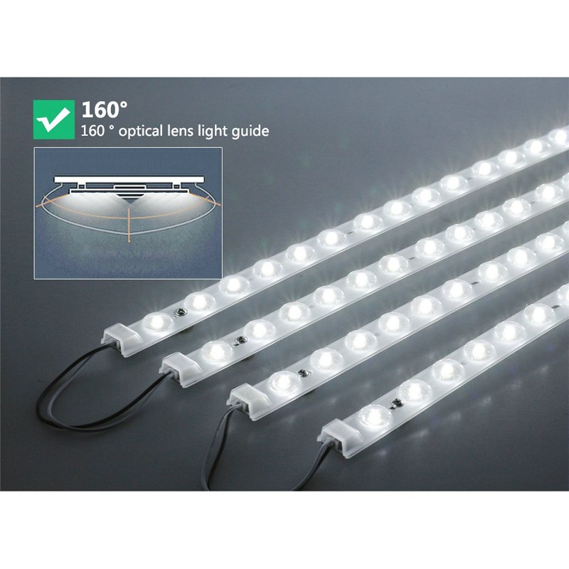 LED Tube Ceiling Light Module Source 32W 40W 50W 2835 LED Bar Lights Ceiling Lamp 220V With Magnet Holder and Driver