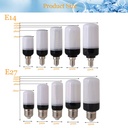 3W 5W 7W 9W 12W E14 E27 5736 SMD LED Corn Bulb Lamp AC220-240V Chandelier LEDs Candle Light