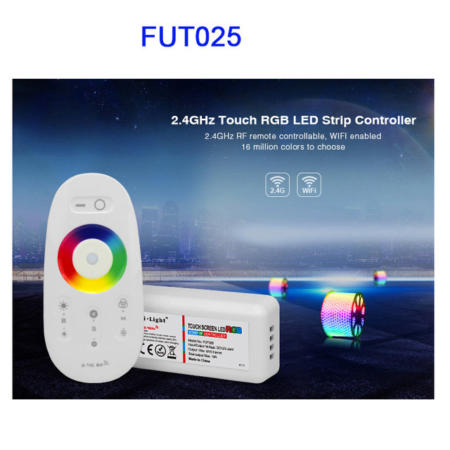 Mi.Light 2.4G FUT020/FUT021/FUT022/FUT025/FUT027/FUT028 LED Strip Dimmer Touch Dual White/RGB/RGBW LED Strip Controller