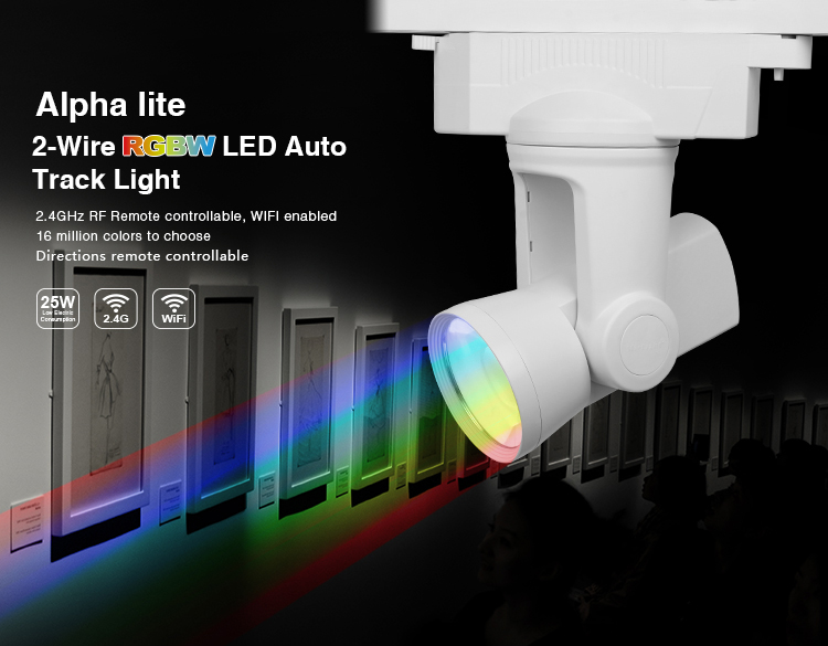 Mi.Light AL1/AL2/AL3/AL4/AL5/AL6 25W 2-wire/4-wire Dimmer/Dual White/RGBW 99 Groups LED Auto Track Light