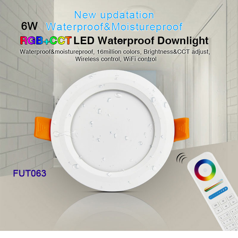 Milight RGB+CCT LED Downlight AC110V 220V Dimmable LED Ceiling Spotlight FUT062/FUT063/FUT066/FUT068/FUT069