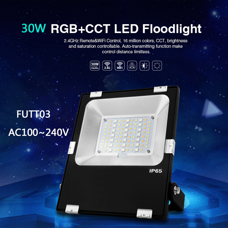 Milight RGB+CCT LED Flood light  IP65 Outdoor Garden Light FUTT02/ FUTT03/FUTT04 /FUTT05/FUTT06 