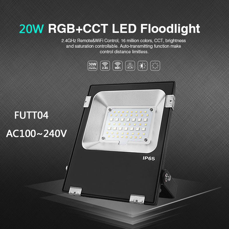 Milight RGB+CCT LED Flood light  IP65 Outdoor Garden Light FUTT02/ FUTT03/FUTT04 /FUTT05/FUTT06 