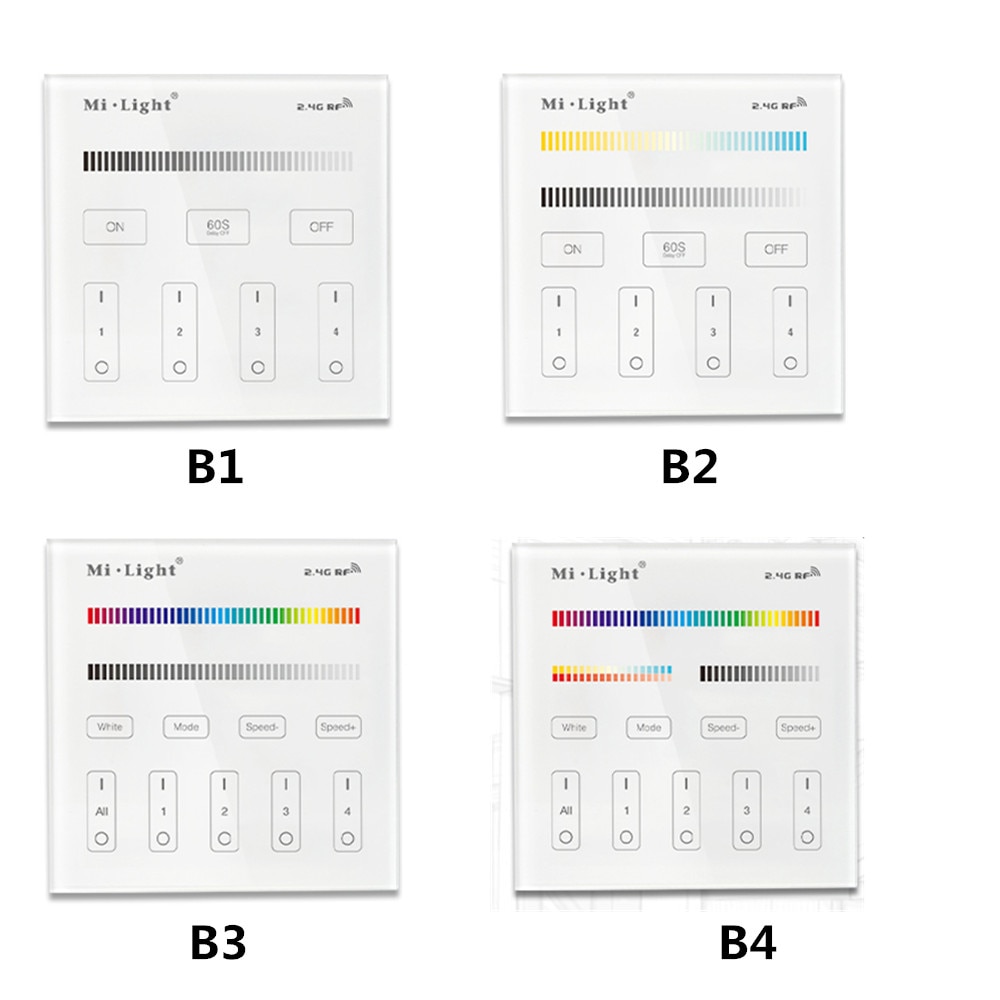 Milight T1/T2/T3/T4/B0/B1/B2/B3/B4/B8 LED Smart Panel Remote Strip Light Controller