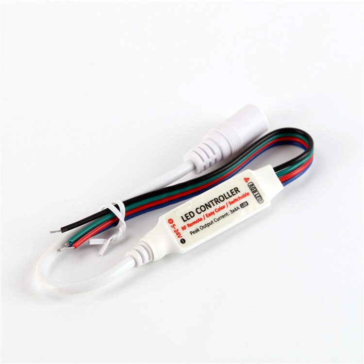 Mini Shape DC5V DC12/24V 12A RGB LED Strip Light Mini Controller