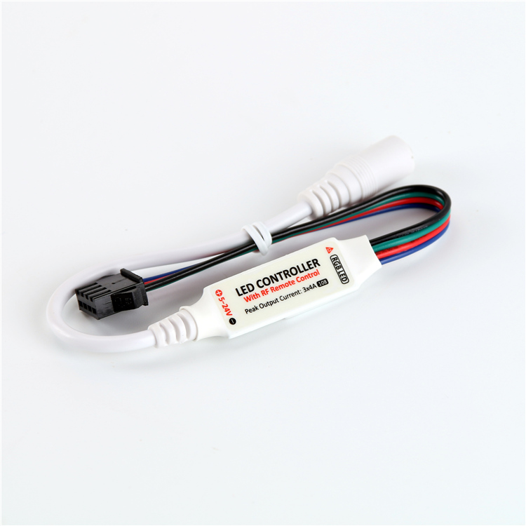 Mini Shape DC5V DC12/24V RGB LED Strip Light Mini RF Wireless LED Controller 