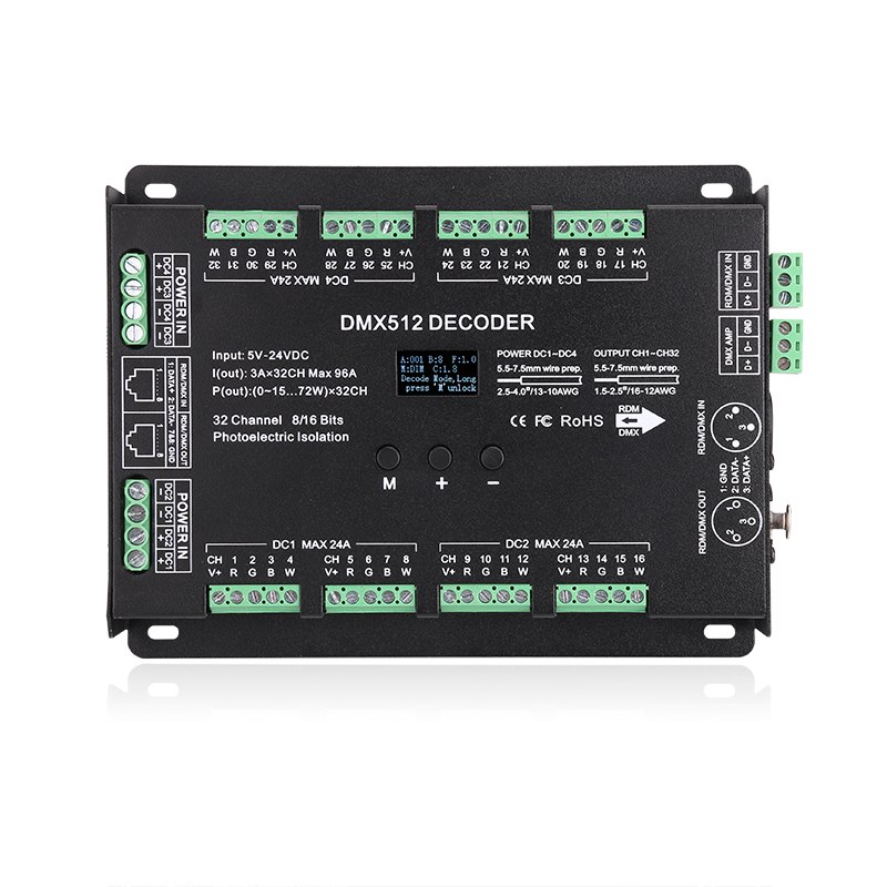 Multi-Channel 32CH DMX512 Constant Voltage Decoder