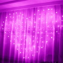 Plug Powered LED Heart Curtain Light String 2M 110V/220V