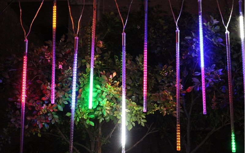 Plug Powered LED Meteor Rain Light 50CM