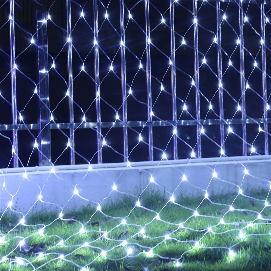 Plug Powered LED Net Curtain Light String 2M 110V/220V