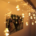 Plug Powered LED Wishing Ball Curtain Light String 110V/220V