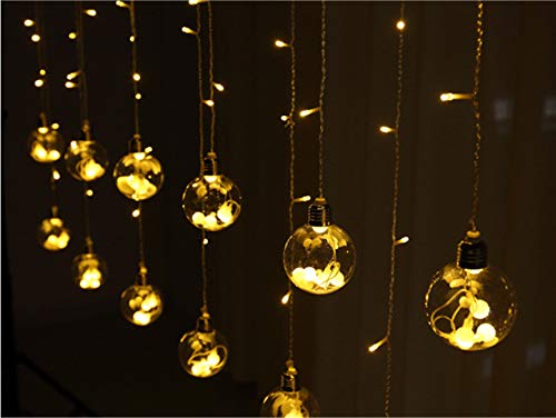 Plug Powered LED Wishing Ball Curtain Light String 110V/220V