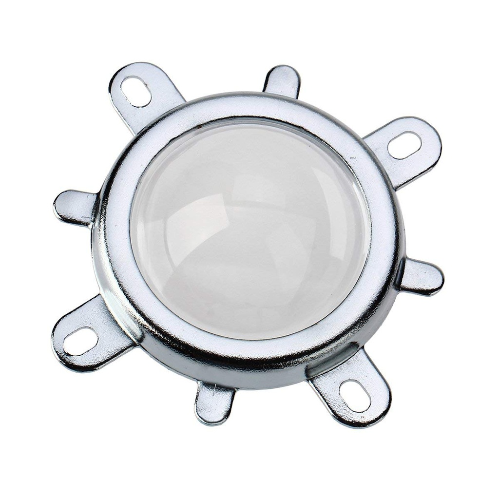 Optical Glass Lens 44mm + 50mm Reflector + Fixed Bracket Holder Suite for 20W-100W Power LED 60/120 Degree Focus