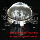 Optical Glass Lens 44mm + 50mm Reflector + Fixed Bracket Holder Suite for 20W-100W Power LED 60/120 Degree Focus