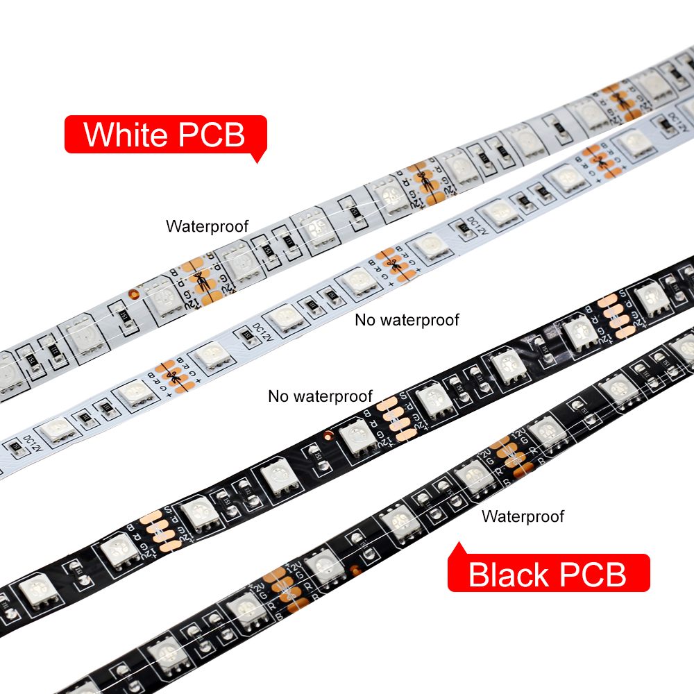 RGB LED Strips 5050 DC12V 5m 300 LEDs Fleixble Light + 17Keys RF Controller + 12V 3A Power Adapter