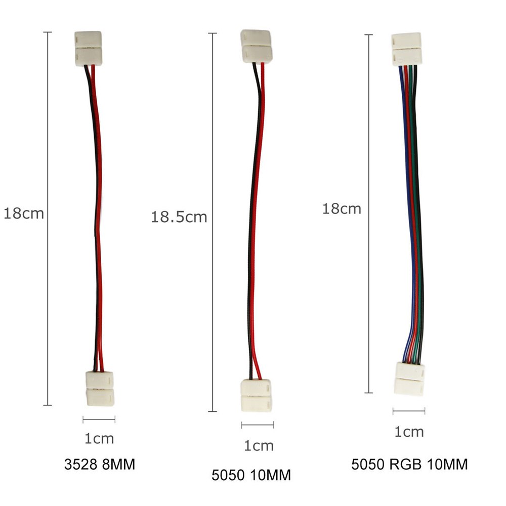 RGB CCT RGBW LED Strip Connector Welding LED Strip Accessory Strip Clip Connector Adapter for SMD 5050 3528 Strip Light