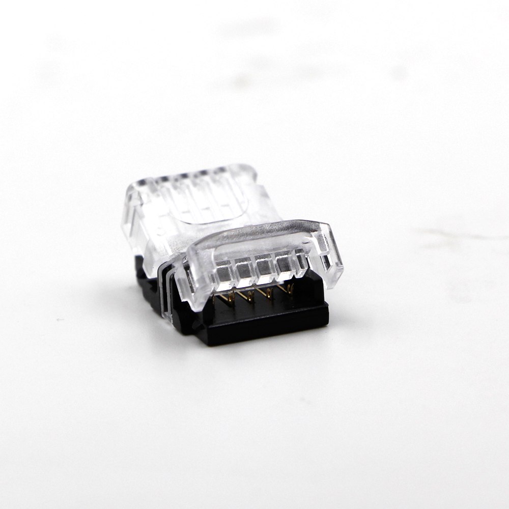 RGB Cable Adapter Clip Connector Wire Strip Connector solderless 2Pin 4Pin Connector for 5050 3528 LED Strip to Wire Use