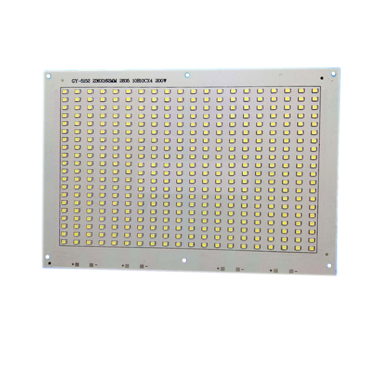 SMD 2835 LED Floodlight PCB Board 50W 100W 150W 200W Aluminum Plate