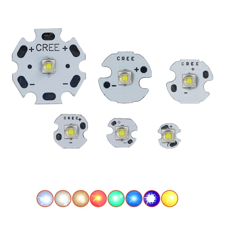 3W CREE XPE 2 Generation High Power LED 8-20mm Aluminum PCB Emitter Warm White Red/Blue/Green/Yellow