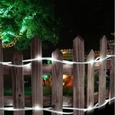 Solar Powered LED Light String Silver Wire 5/10M 8 Modes