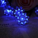 Solar Powered LED Lotus Flower Light String 5M/7M