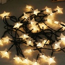 Solar Powered LED Star Shape Light String 4.8M